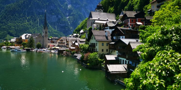 houses near body of water