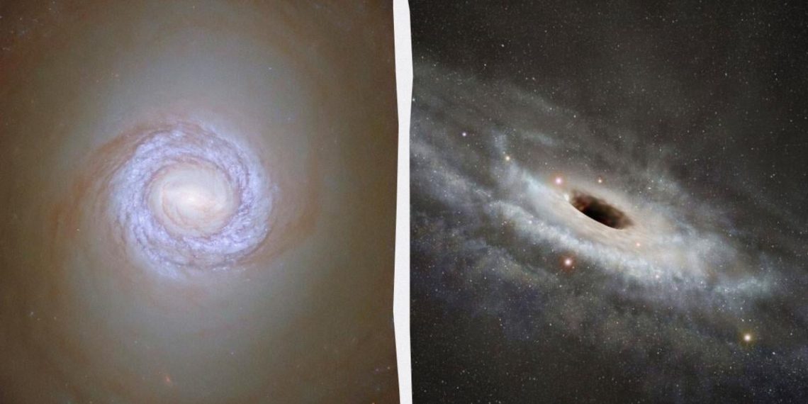 Гігантська галактика загинула через власну чорну діру: вчені розповіли всі деталі