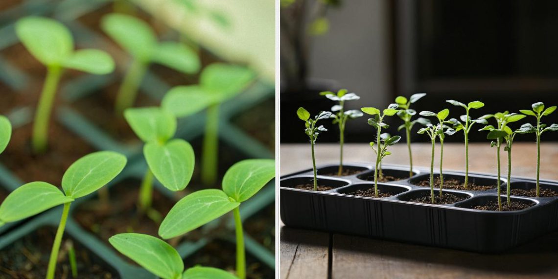 Чому розсада огірків сильно витягується: як врятувати сіянці до висадки
