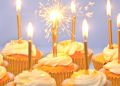 cupcakes, celebration, dessert, cake, party, candle, event, happy birthday