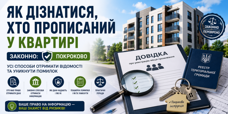 Як дізнатися, хто прописаний у квартирі законно: покроково
